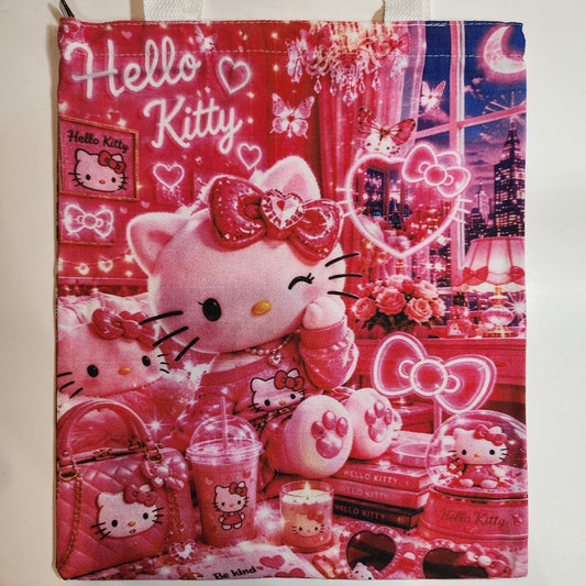 HK Self Love - Canvas Tote Zipper Closure