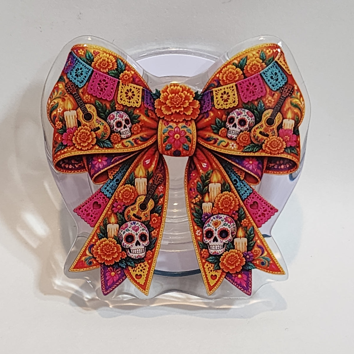 Day of the Dead Bow Magnetic Phone Holder