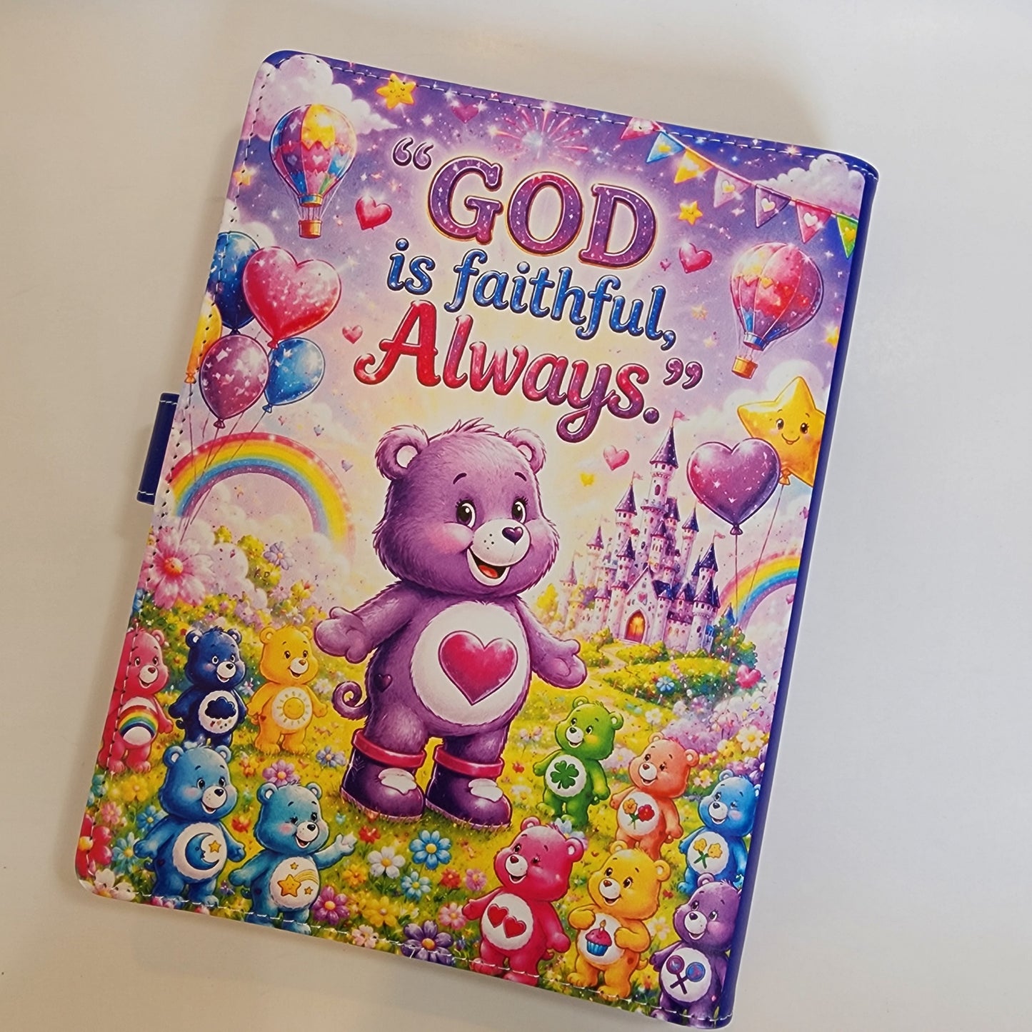 God is Faithful Always (Care Bears) - A5 Binder