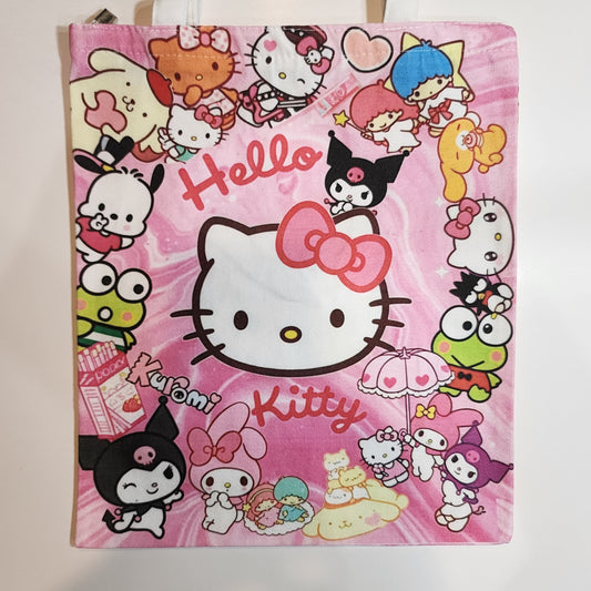 HK & Friends Pink - Canvas Tote Zipper Closure
