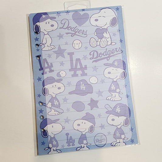 Snoopy L.A. Dodgers - A5 Refill Paper