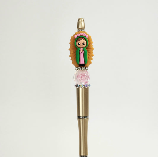 Our Lady of Guadalupe Beaded Pen