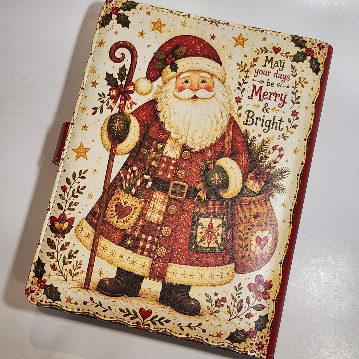 Folk Art Santa Claus - A5 Binder