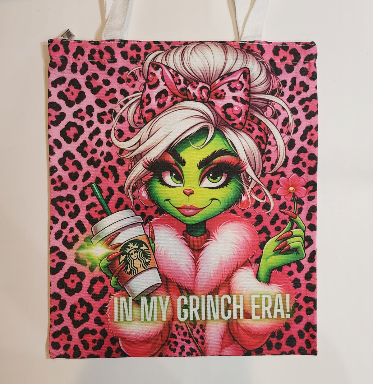 Grinch Era - Canvas Tote Zipper Closure