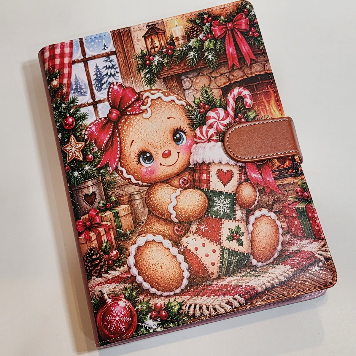 Gingerbread with Stocking - A5 Binder