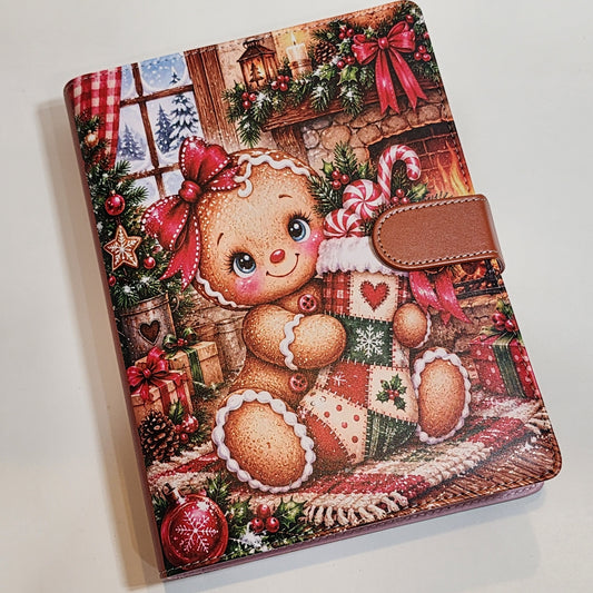 Gingerbread with Stocking - A5 Binder