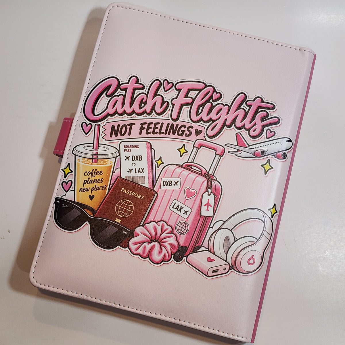 Catch Flights Not Feelings - A5 Binder