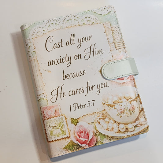 Cast All Your Anxiety 1 Peter 5:7 - A5 Binder