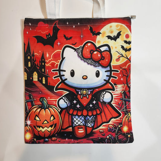 HK Vampi - Canvas Tote Zipper Closure