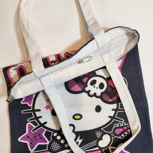 HK Rockstar - Canvas Tote Zipper Closure
