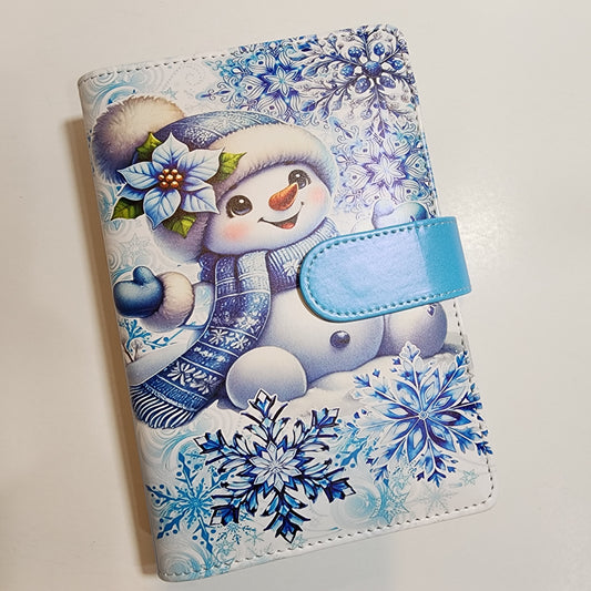 Blue Snowman - A6 Binder