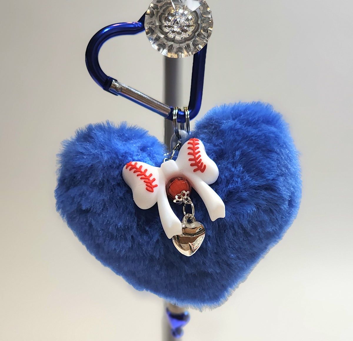 I Fluffy Heart LA Keychain