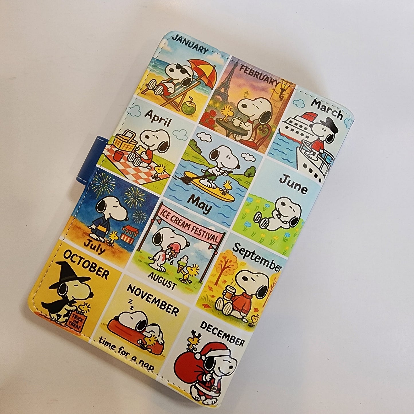 Monthly Snoopy- A6 Binder