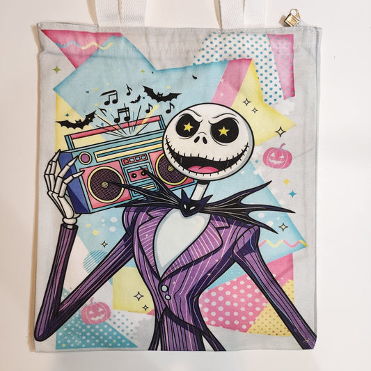 Jack Retro 80's - Canvas Tote Zipper Closure