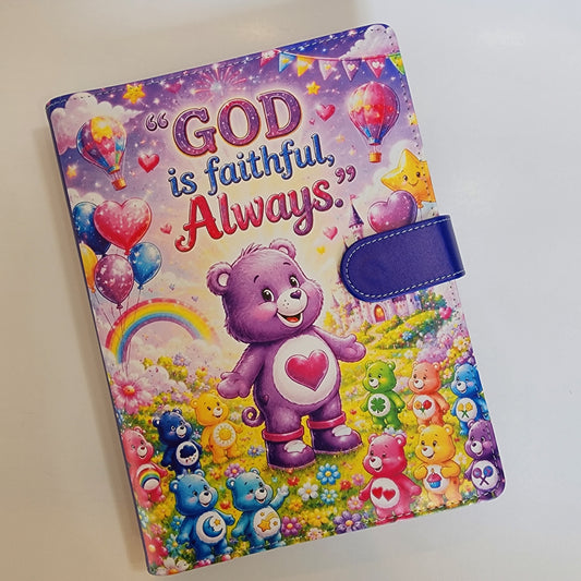 God is Faithful Always (Care Bears) - A5 Binder