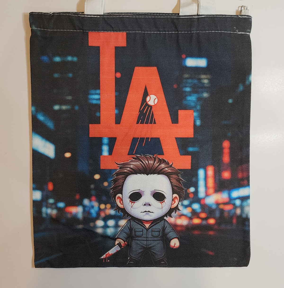 L.A. Michael Myers - Canvas Tote Zipper Closure