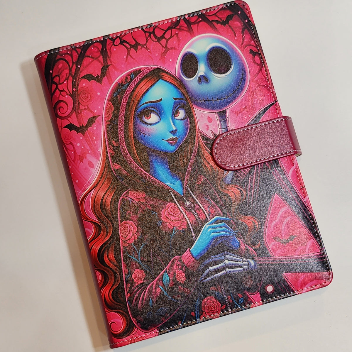 Jack & Sally Pink Roses - A5 Binder