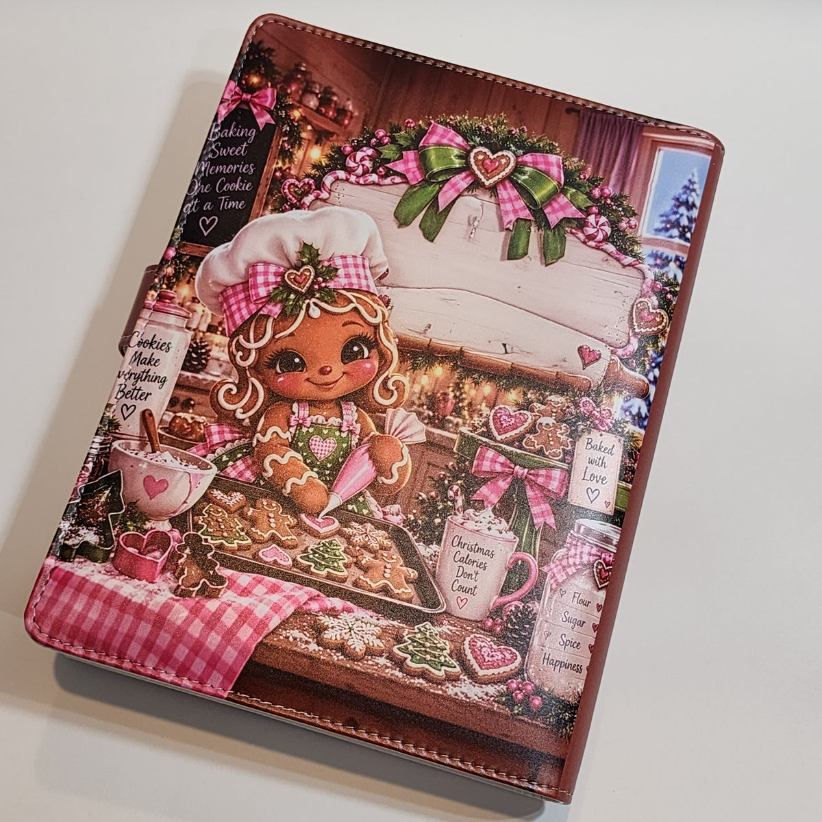 Gingerbread Girl Baking - A5 Binder