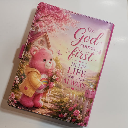 God Comes First (Care Bears) - A5 Binder