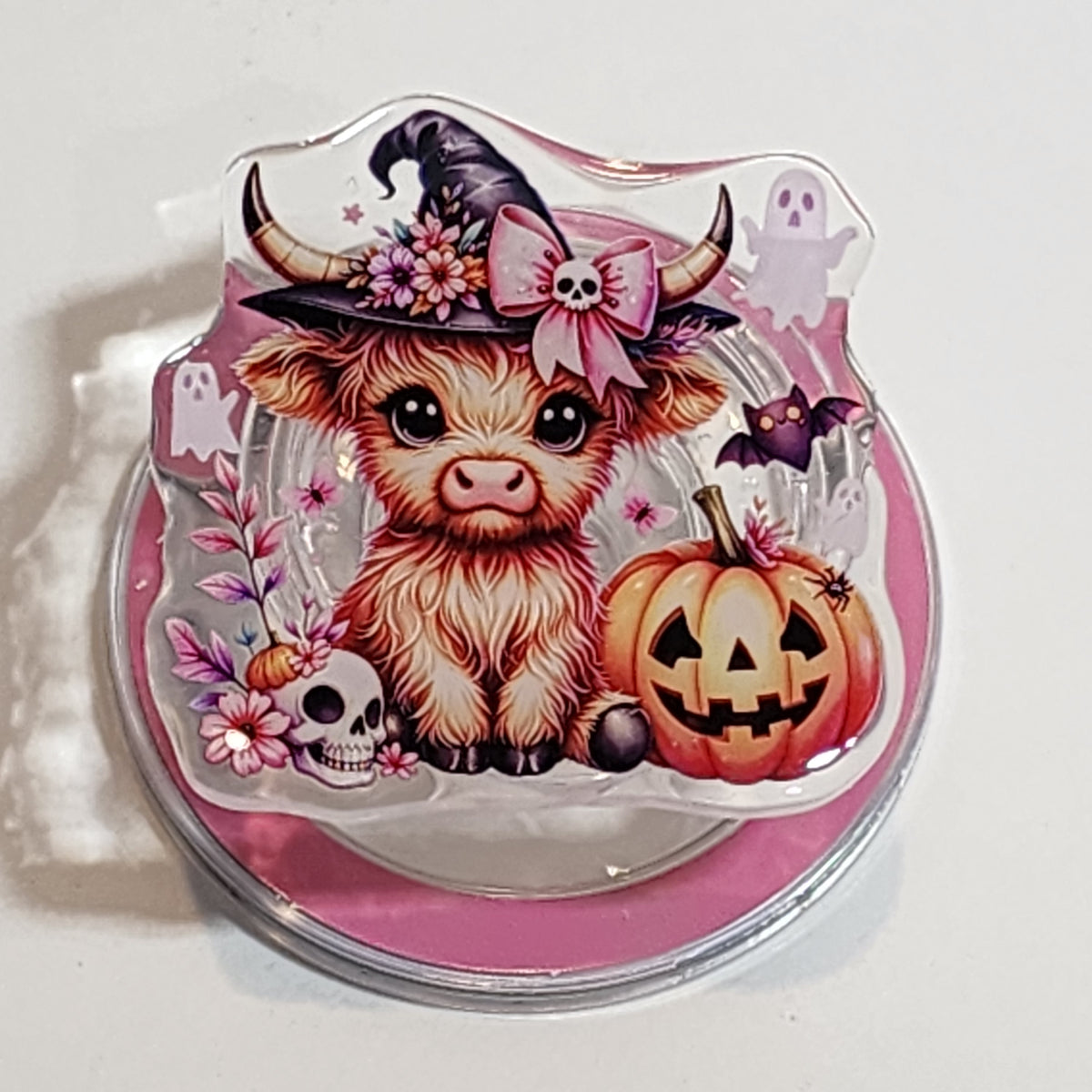 Spooky Moo Moo Magnetic Phone Holder