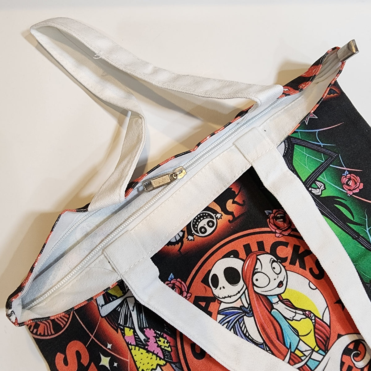 NBC + SBX Collage - Canvas Tote Zipper Closure
