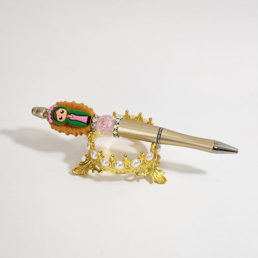 Our Lady of Guadalupe Beaded Pen