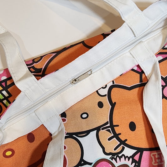 HK Summer - Canvas Tote Zipper Closure