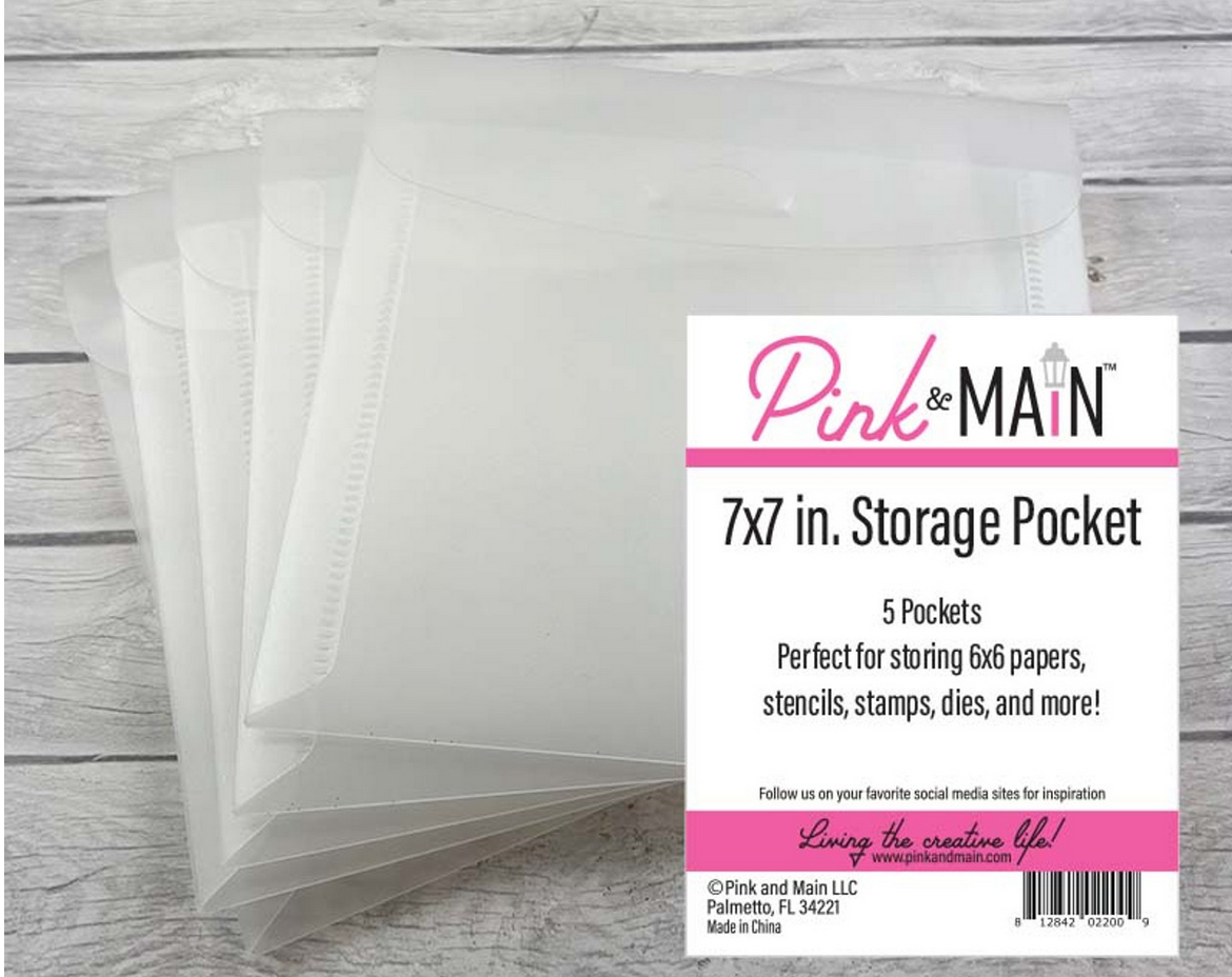 7x7 inch Storage Envelope Pockets
