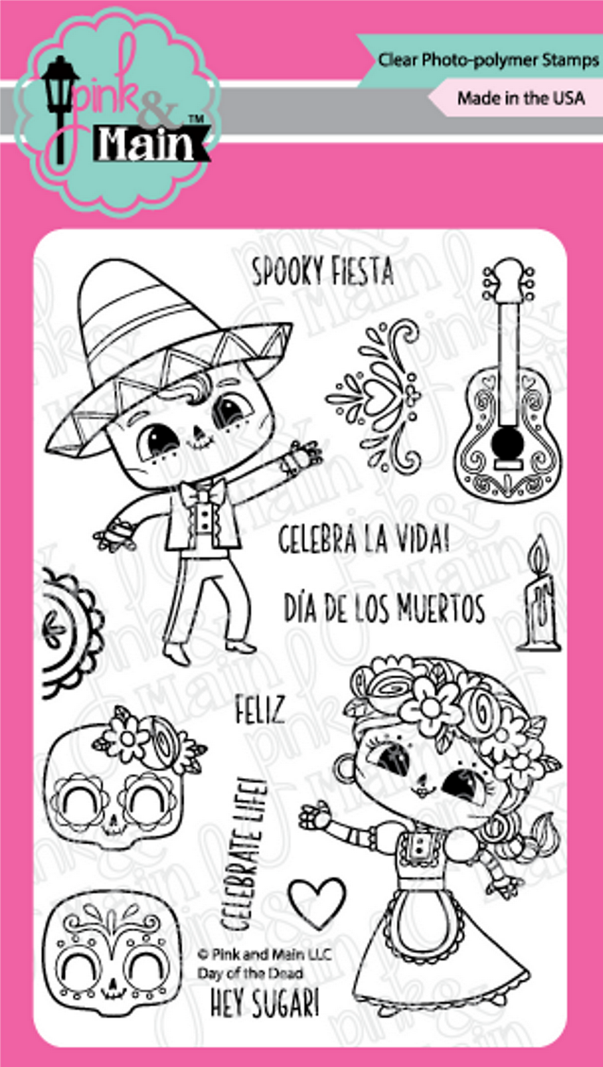 Day of Dead character stamp