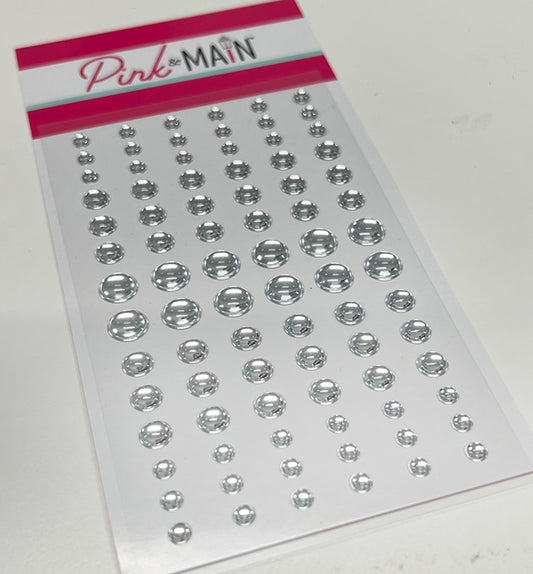 Silver Glossy Dots