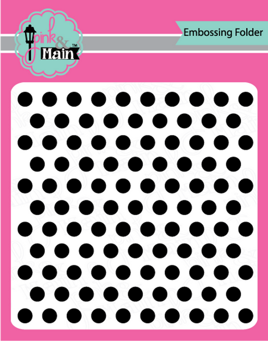 Let's Polka 6x6 Embossing Folder