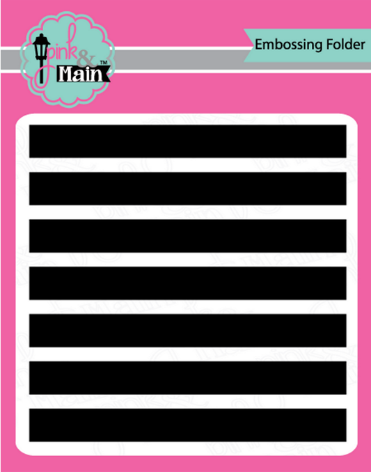 Wide Stripes 6"x6" Embossing Folder