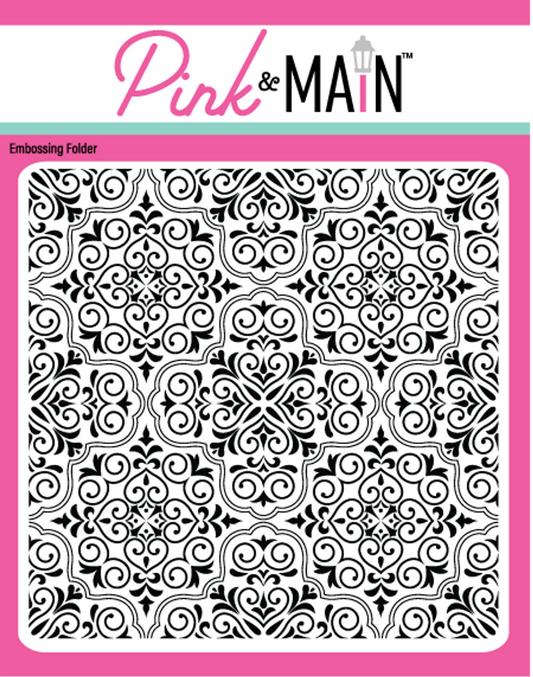 Ornate Tile 6"x6" Embossing Folder