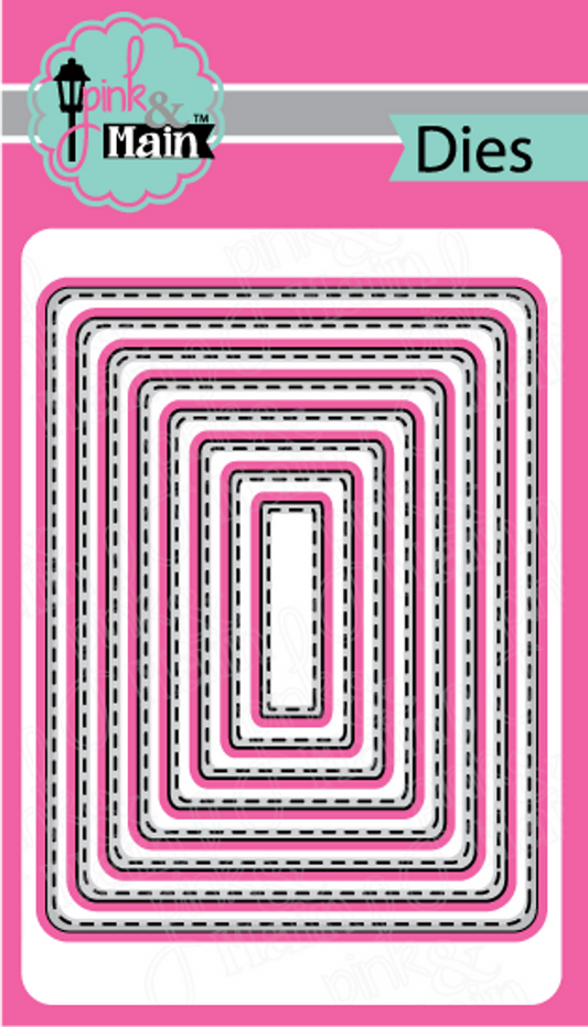 Stitched Rounded Rectangle Dies